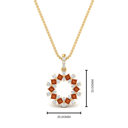 open-round-cluster-orange-sapphire-necklace-in-FDPD10454GSAOR-NL-YG