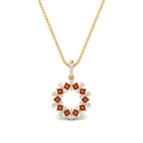 open-round-cluster-orange-sapphire-necklace-in-FDPD10454GSAOR-NL-YG