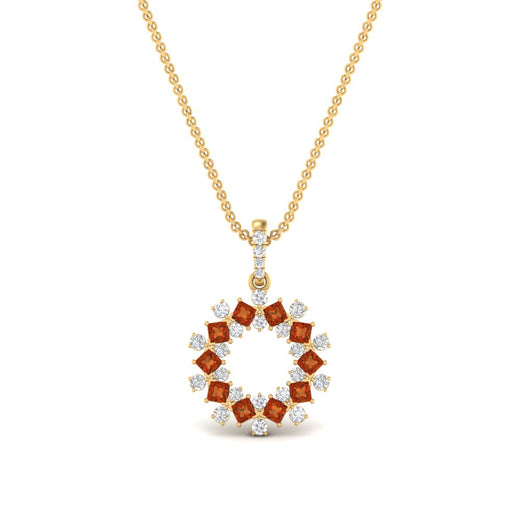 open-round-cluster-orange-sapphire-necklace-in-FDPD10454GSAOR-NL-YG