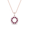 Load image into Gallery viewer, open-round-cluster-pink-sapphire-necklace-in-FDPD10454GSADRPI-NL-RG