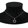 Load image into Gallery viewer, open-round-cluster-pink-sapphire-necklace-in-FDPD10454GSADRPI-NL-WG