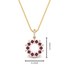 Load image into Gallery viewer, open-round-cluster-pink-sapphire-necklace-in-FDPD10454GSADRPI-NL-YG