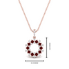 Load image into Gallery viewer, open-round-cluster-ruby-necklace-in-FDPD10454GRUDR-NL-RG