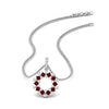 Load image into Gallery viewer, open-round-cluster-ruby-necklace-in-FDPD10454GRUDR-NL-WG