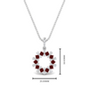 Load image into Gallery viewer, open-round-cluster-ruby-necklace-in-FDPD10454GRUDR-NL-WG