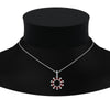Load image into Gallery viewer, open-round-cluster-ruby-necklace-in-FDPD10454GRUDR-NL-WG