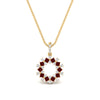 Load image into Gallery viewer, open-round-cluster-ruby-necklace-in-FDPD10454GRUDR-NL-YG
