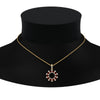 Load image into Gallery viewer, open-round-cluster-ruby-necklace-in-FDPD10454GRUDR-NL-YG