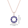 Load image into Gallery viewer, open-round-cluster-sapphire-necklace-in-FDPD10454GSABL-NL-RG