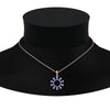 Load image into Gallery viewer, open-round-cluster-sapphire-necklace-in-FDPD10454GSABL-NL-RG