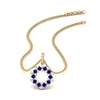 Load image into Gallery viewer, open-round-cluster-sapphire-necklace-in-FDPD10454GSABL-NL-YG