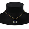 Load image into Gallery viewer, open-round-cluster-sapphire-necklace-in-FDPD10454GSABL-NL-YG