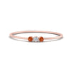 Load image into Gallery viewer, orange-sapphire-3-stone-bezel-delicate-ring-in-rose-gold-FD9412RORGSAOR-NL-RG.jpg