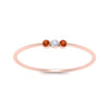 Load image into Gallery viewer, orange-sapphire-3-stone-bezel-delicate-ring-in-rose-gold-FD9412RORGSAOR-NL-RG.jpg
