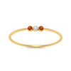 Load image into Gallery viewer, orange-sapphire-3-stone-bezel-delicate-ring-in-yellow-gold-FD9412RORGSAOR-NL-YG.jpg