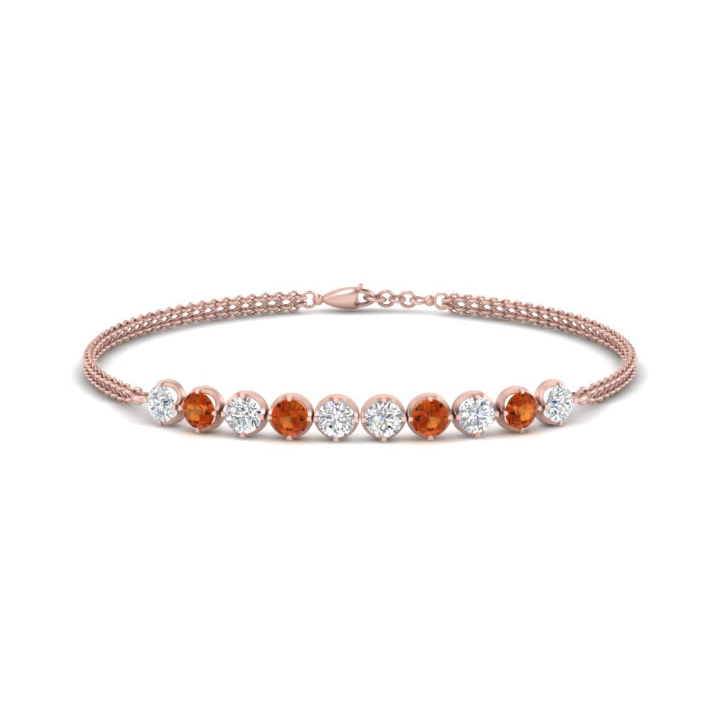 Diamond Anniversary Chain Bracelet