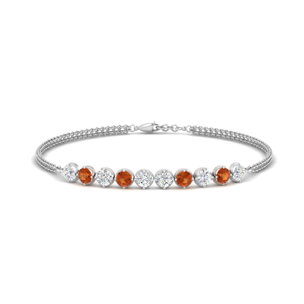 Diamond Anniversary Chain Bracelet