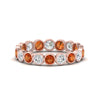 Load image into Gallery viewer, orange-sapphire-bezel-eternity-ring-1.80-carat-in-rose-gold-FDEWB10558-0.10CTGSAORANGLE3-NL-RG