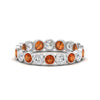 Load image into Gallery viewer, orange-sapphire-bezel-eternity-ring-1.80-carat-in-white-gold-FDEWB10558-0.10CTGSAORANGLE3-NL-WG