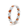 Load image into Gallery viewer, orange-sapphire-bezel-eternity-ring-1.80-carat-in-white-gold-FDEWB10558-0.10CTGSAORANGLE3-NL-WG