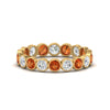 Load image into Gallery viewer, orange-sapphire-bezel-eternity-ring-1.80-carat-in-yellow-gold-FDEWB10558-0.10CTGSAORANGLE3-NL-YG