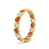 Load image into Gallery viewer, orange-sapphire-bezel-eternity-ring-1.80-carat-in-yellow-gold-FDEWB10558-0.10CTGSAORANGLE3-NL-YG