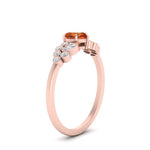 Load image into Gallery viewer, orange-sapphire-heart-cluster-diamond-ring-in-rose-gold-FDENS3110HTRGSAOR-NL-RG.jpg
