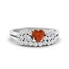 Load image into Gallery viewer, orange-sapphire-heart-cluster-diamond-wedding-ring-set-in-white-gold-FDENS3110HTGSAOR-NL-WG.jpg