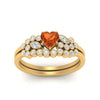 Load image into Gallery viewer, orange-sapphire-heart-cluster-diamond-wedding-ring-set-in-yellow-gold-FDENS3110HTGSAOR-NL-YG.jpg