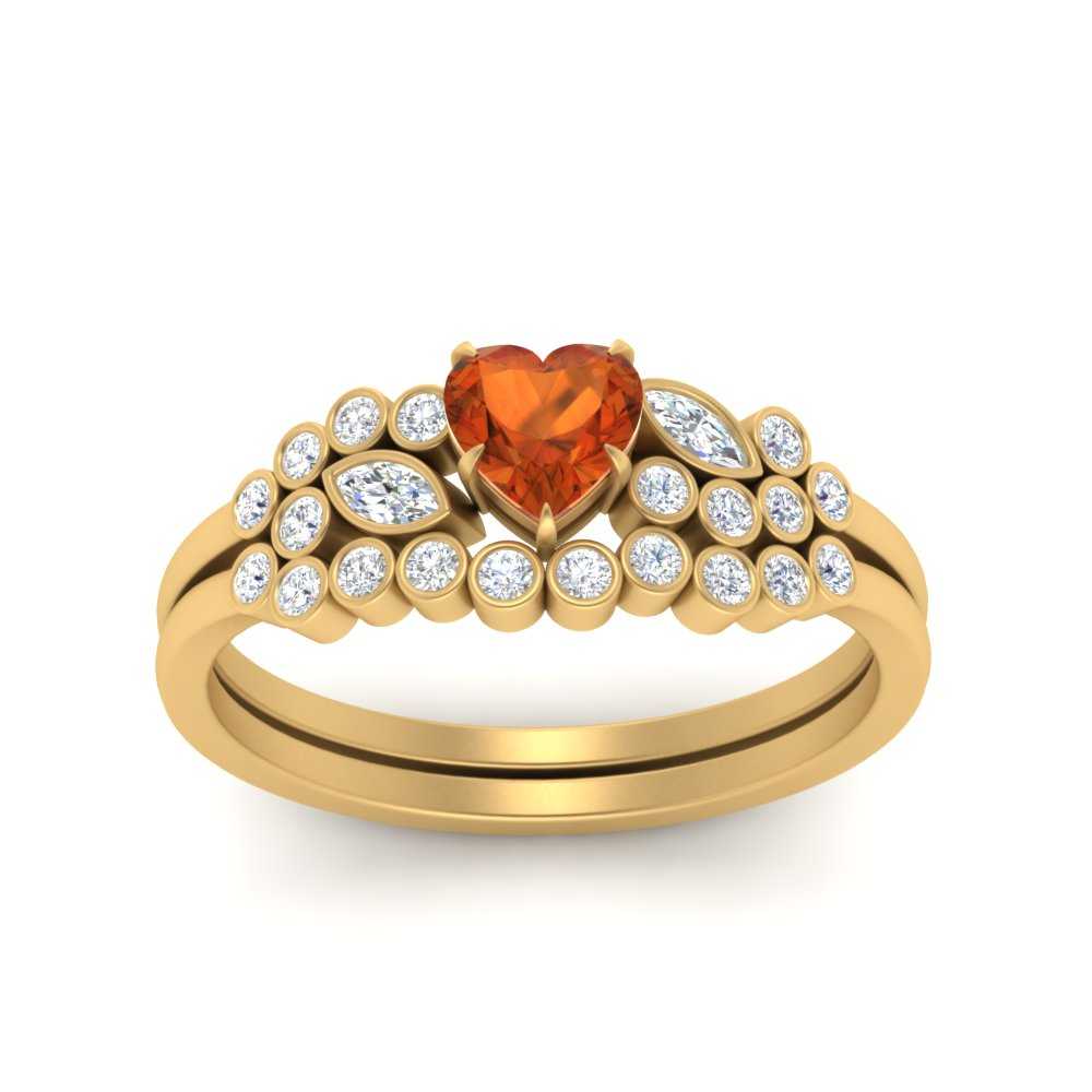 orange-sapphire-heart-cluster-diamond-wedding-ring-set-in-yellow-gold-FDENS3110HTGSAOR-NL-YG.jpg
