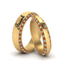 Load image into Gallery viewer, orange-sapphire-his-and-hers-personalized-matching-band-in-yellow-gold-FD-9004MBGSAOR-NL-YG-EG.jpg