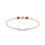 Load image into Gallery viewer, orange-sapphire-minimalist-3-stone-band-in-rose-gold-FD9411RORGSAOR-NL-RG.jpg

