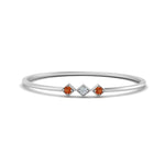 Load image into Gallery viewer, orange-sapphire-minimalist-3-stone-band-in-white-gold-FD9411RORGSAOR-NL-WG.jpg

