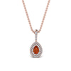 Load image into Gallery viewer, orange-sapphire-pear-shaped-double-halo-diamond-pendant-in-FDPD86826PE(6.0X4.0MM)GSAOR-NL-RG-GS