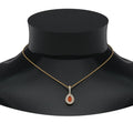 Thumbnail 74 - orange-sapphire-pear-shaped-double-halo-diamond-pendant-in-FDPD86826PE(6.0X4.0MM)GSAOR-NL-YG-GS