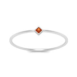 Load image into Gallery viewer, orange-sapphire-princess-stackable-ring-band-in-white-gold-FD9390PRRGSAOR-NL-WG.jpg
