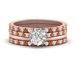 Load image into Gallery viewer, orange-sapphire-ring-with-multi-stack-band-in-FD9918ROGSAOR-NL-RG
