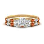 Load image into Gallery viewer, orange-sapphire-round-and-marquise-asscher-bridal-wedding-rings-in-yellow-gold-FD9398AS1GSAOR-NL-YG_41165b19-0110-4faa-84da-36ea9bbbfbff.jpg?v=1756378437