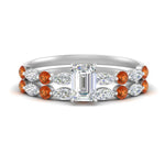 Load image into Gallery viewer, orange-sapphire-round-and-marquise-emerald-cut-bridal-wedding-rings-in-white-gold-FD9398EM1GSAOR-NL-WG_9c1ff14d-cb63-47a0-85de-6fa9266593ee.jpg?v=1756378487