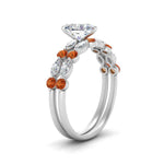 Load image into Gallery viewer, orange-sapphire-round-and-marquise-heart-bridal-wedding-rings-in-white-gold-FD9398HT1GSAORANGLE2-NL-WG_c2e387fd-417c-47e7-891c-71e7a9665779.jpg?v=1756378512
