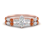 Load image into Gallery viewer, orange-sapphire-round-and-marquise-marquise-cut-bridal-wedding-rings-in-rose-gold-FD9398MQ1GSAOR-NL-RG.jpg?v=1756378524
