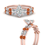 Load image into Gallery viewer, orange-sapphire-round-and-marquise-marquise-cut-bridal-wedding-rings-in-rose-gold-FD9398MQ1GSAORANGLE3-NL-RG.jpg?v=1756378524
