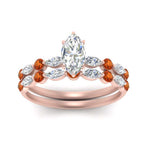Load image into Gallery viewer, orange-sapphire-round-and-marquise-marquise-cut-bridal-wedding-rings-in-rose-gold-FD9398MQ1GSAORANGLE5-NL-RG.jpg?v=1756378524
