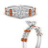 Load image into Gallery viewer, orange-sapphire-round-and-marquise-marquise-cut-bridal-wedding-rings-in-white-gold-FD9398MQ1GSAORANGLE3-NL-WG.jpg?v=1756378523