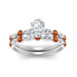 Load image into Gallery viewer, orange-sapphire-round-and-marquise-oval-bridal-wedding-rings-in-white-gold-FD9398OV1GSAORANGLE5-NL-WG_0cd8dd02-2a98-4ab4-8fbd-87b83f767e03.jpg?v=1756378563