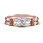 Load image into Gallery viewer, orange-sapphire-round-and-marquise-princess-cut-bridal-wedding-rings-in-rose-gold-FD9398PR1GSAOR-NL-RG.jpg?v=1756378599

