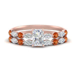 Load image into Gallery viewer, orange-sapphire-round-and-marquise-radiant-bridal-wedding-rings-in-rose-gold-FD9398RA1GSAOR-NL-RG.jpg?v=1756378625

