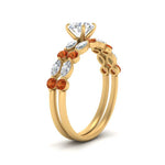 Load image into Gallery viewer, orange-sapphire-round-and-marquise-round-bridal-wedding-rings-in-yellow-gold-FD9398RO1GSAORANGLE2-NL-YG_b81d6e09-c2a2-4357-a737-7bd81cd5ec56.jpg?v=1756378663
