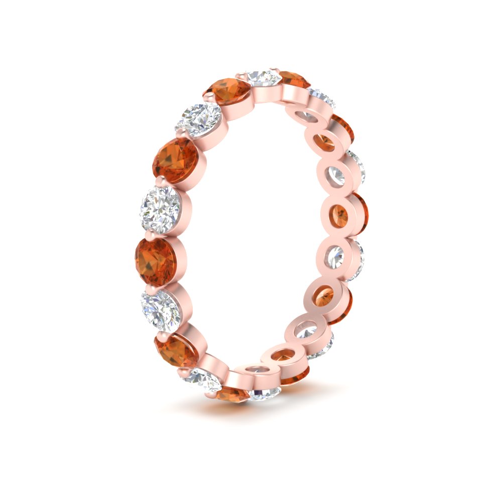 Diamond Single Prong Wedding Eternity Ring 2 Carat