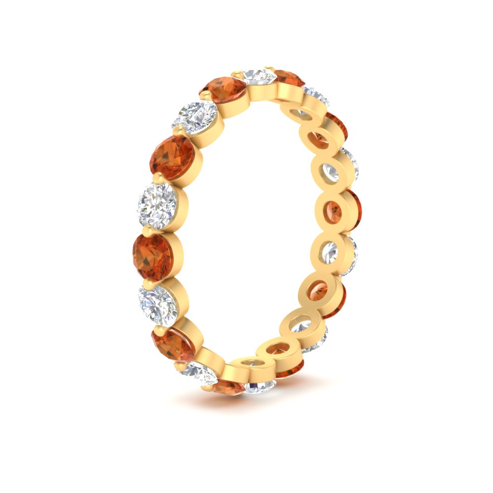 Diamond Single Prong Wedding Eternity Ring 2 Carat